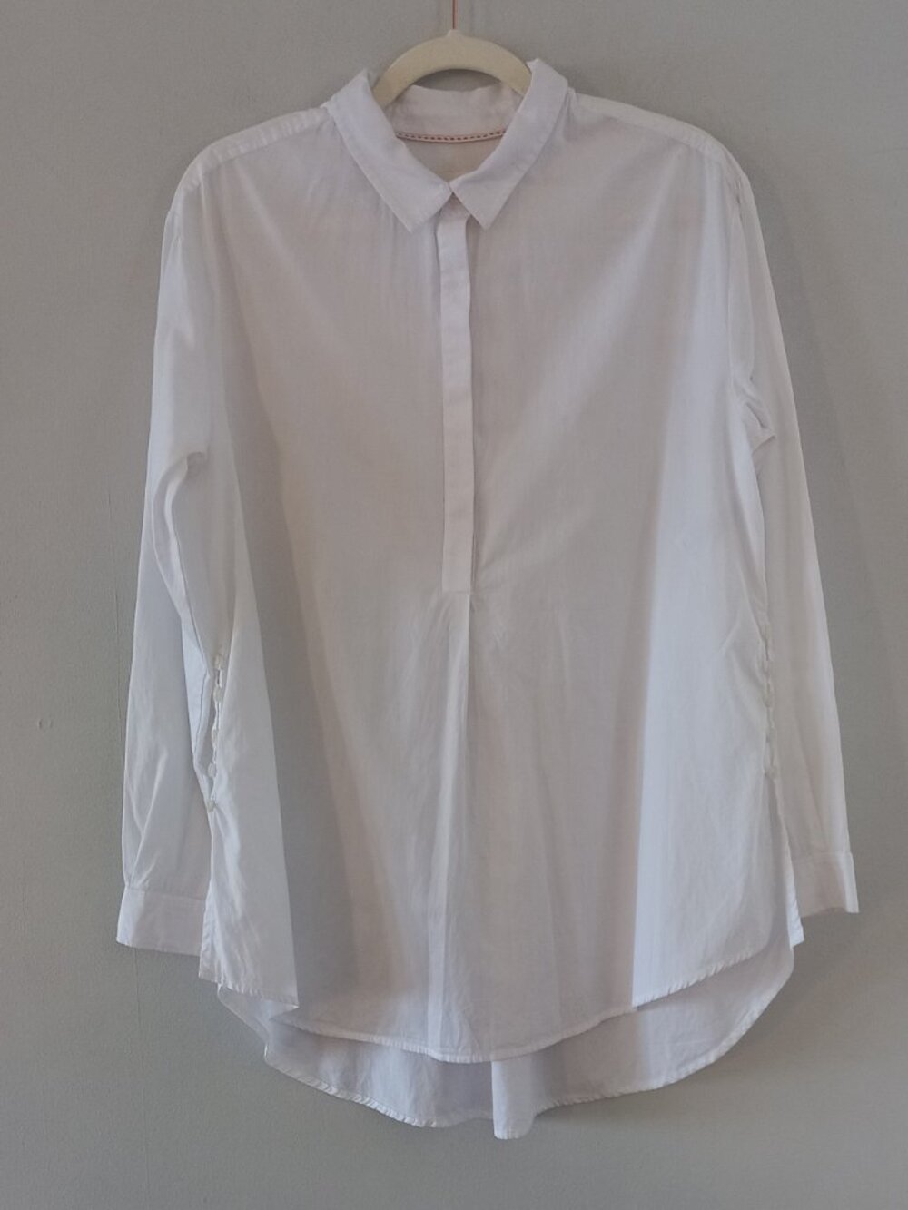 ANTHROPOLOGIE oversized popover shirt with buttons